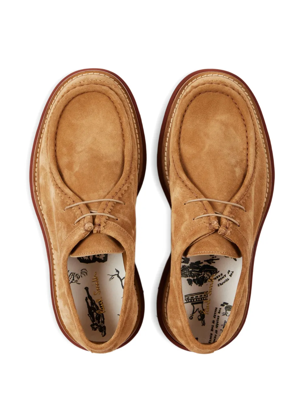 Paul Smith Connor leren veterschoenen Bruin