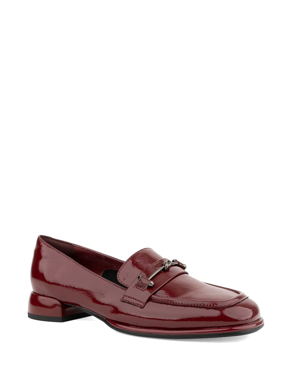 LINDA BAUMANN Loafers verfraaid met metaal Rood