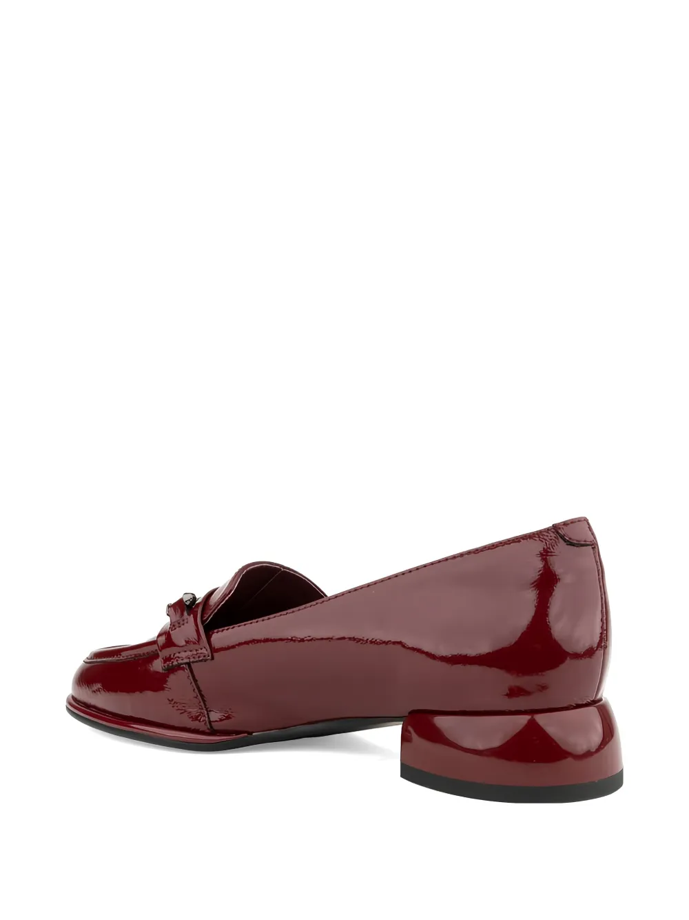 LINDA BAUMANN Loafers verfraaid met metaal Rood