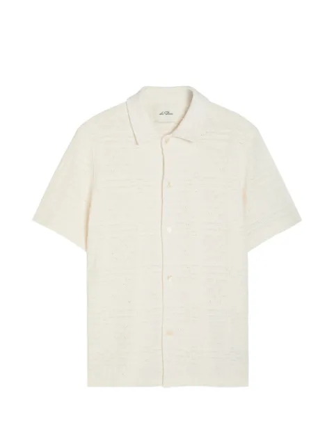 Les Deux Hector patterned short-sleeve shirt