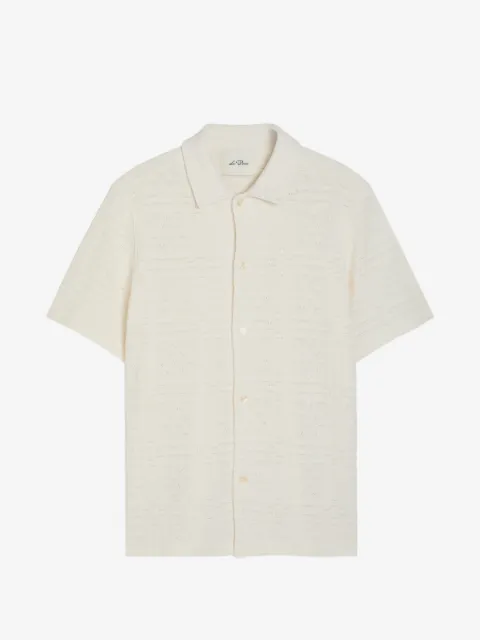 Les Deux Hector patterned short-sleeve shirt