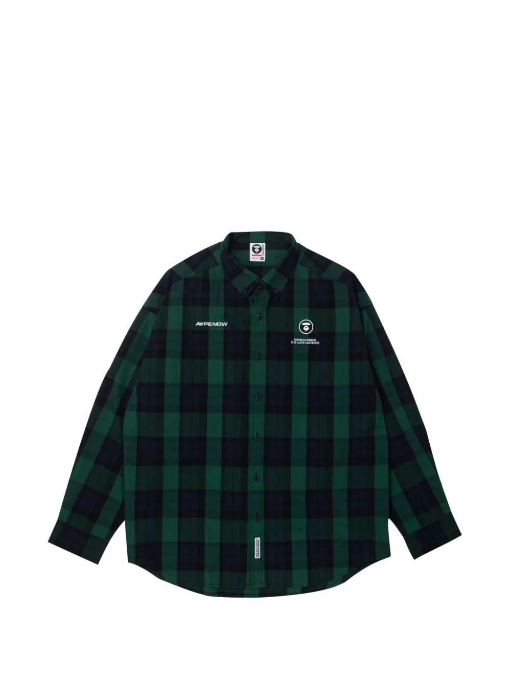 AAPE BY *A BATHING APE® Moonface check shirt