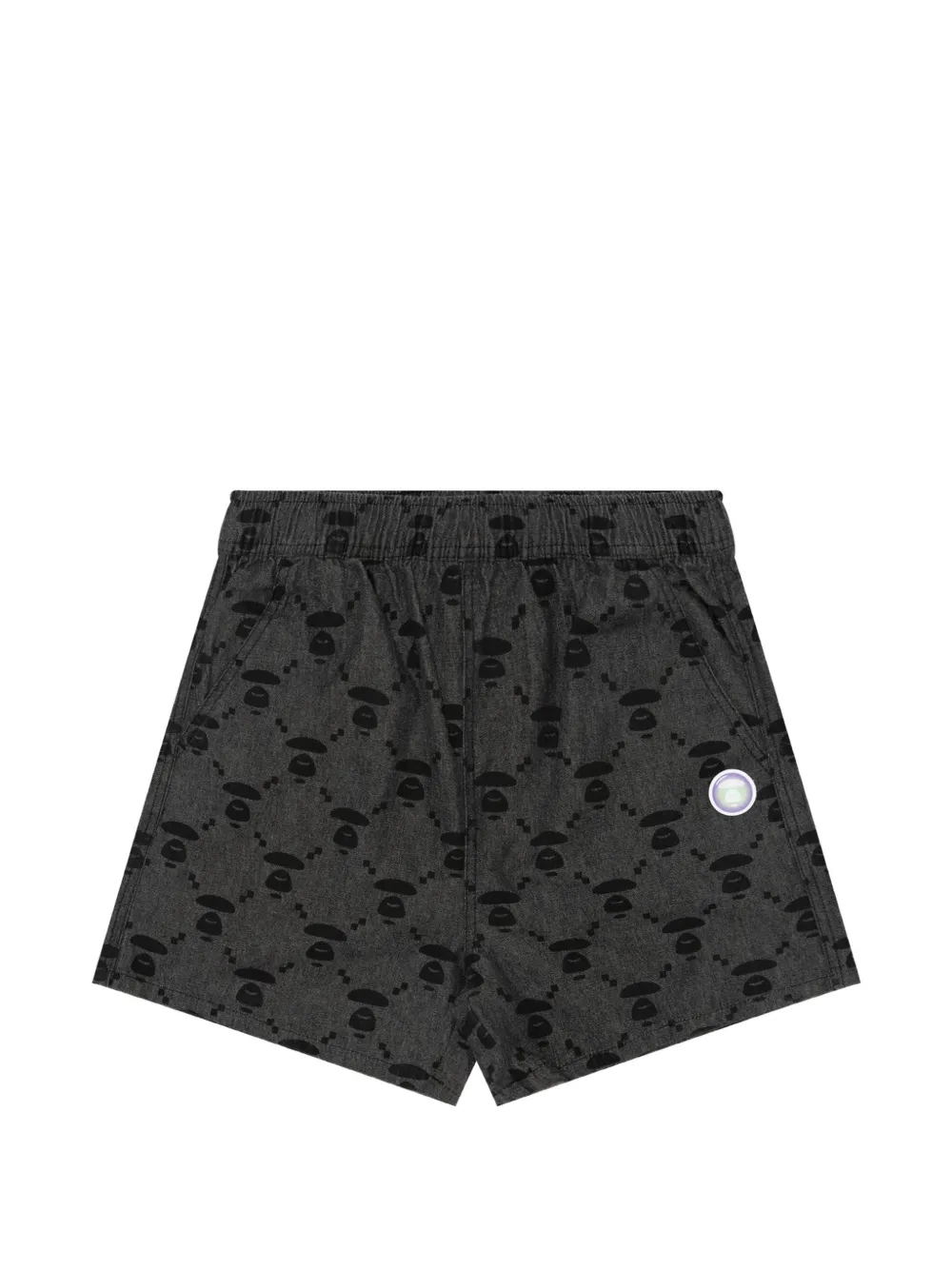 AAPE BY *A BATHING APE® Moonface patterned shorts - Black