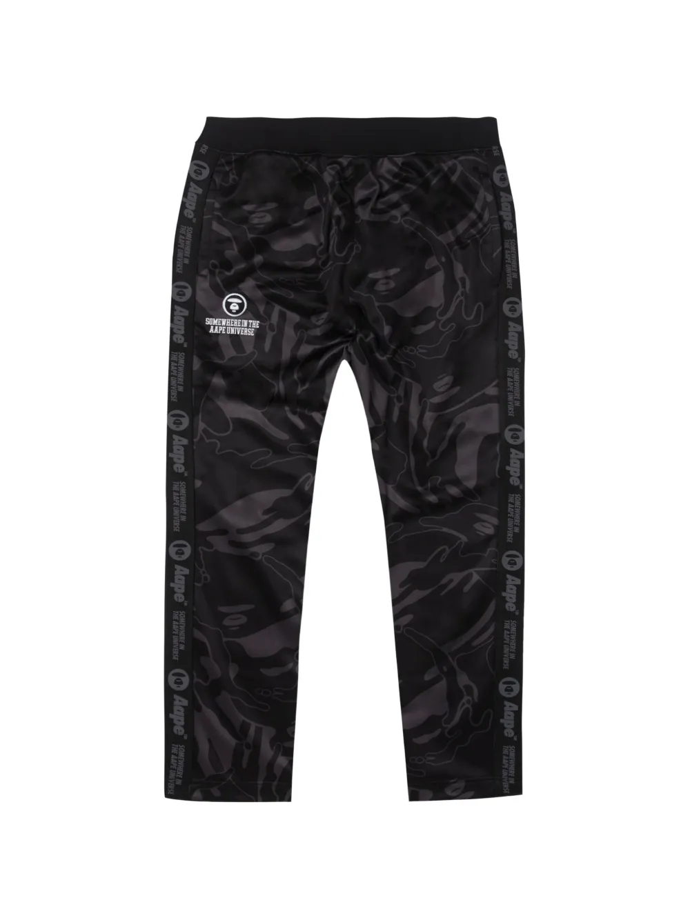 AAPE BY *A BATHING APE® camo logo-tape track pants