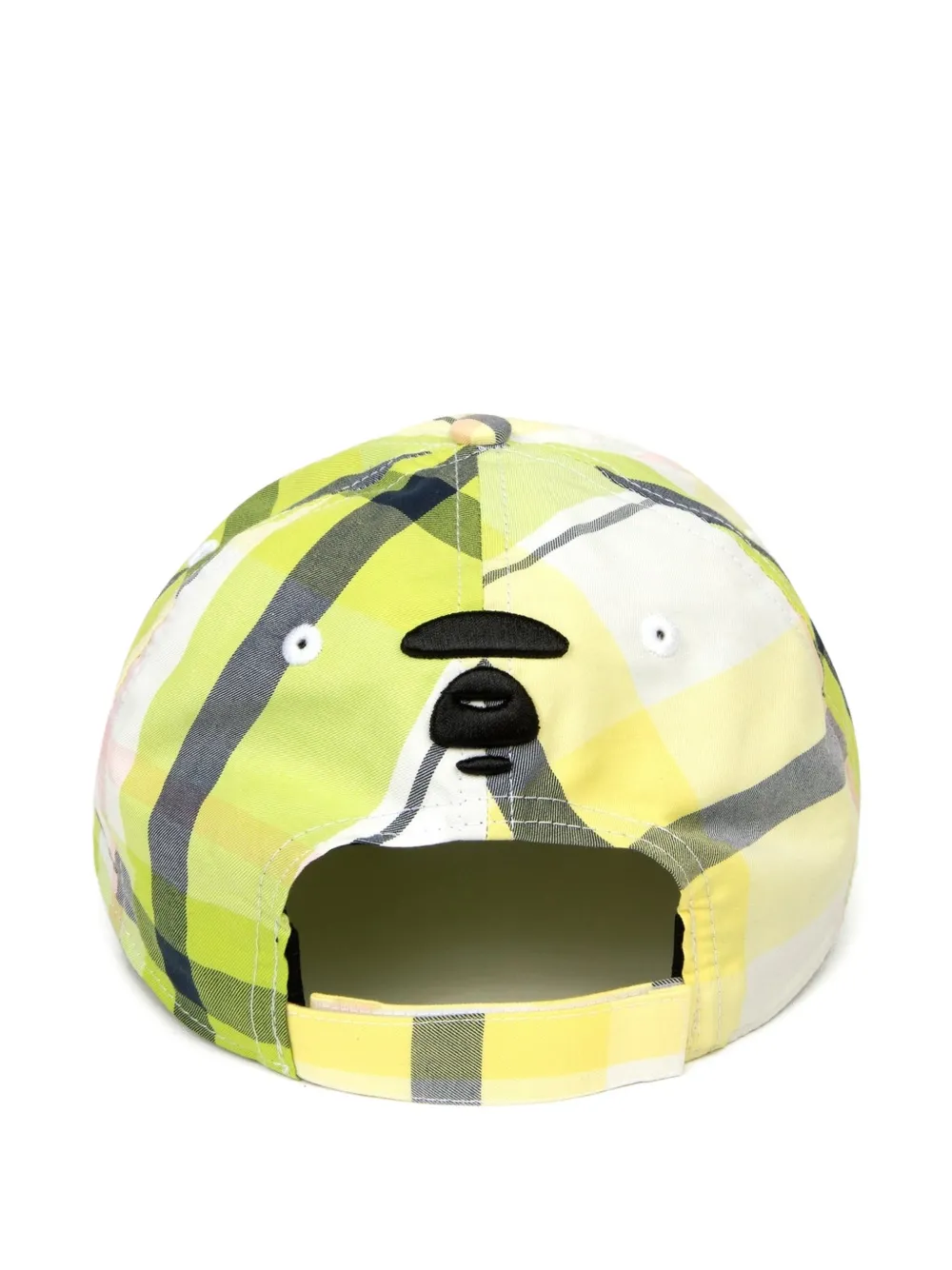 Aape By A Bathing Ape Checked-pattern Logo-patch Cap In Green