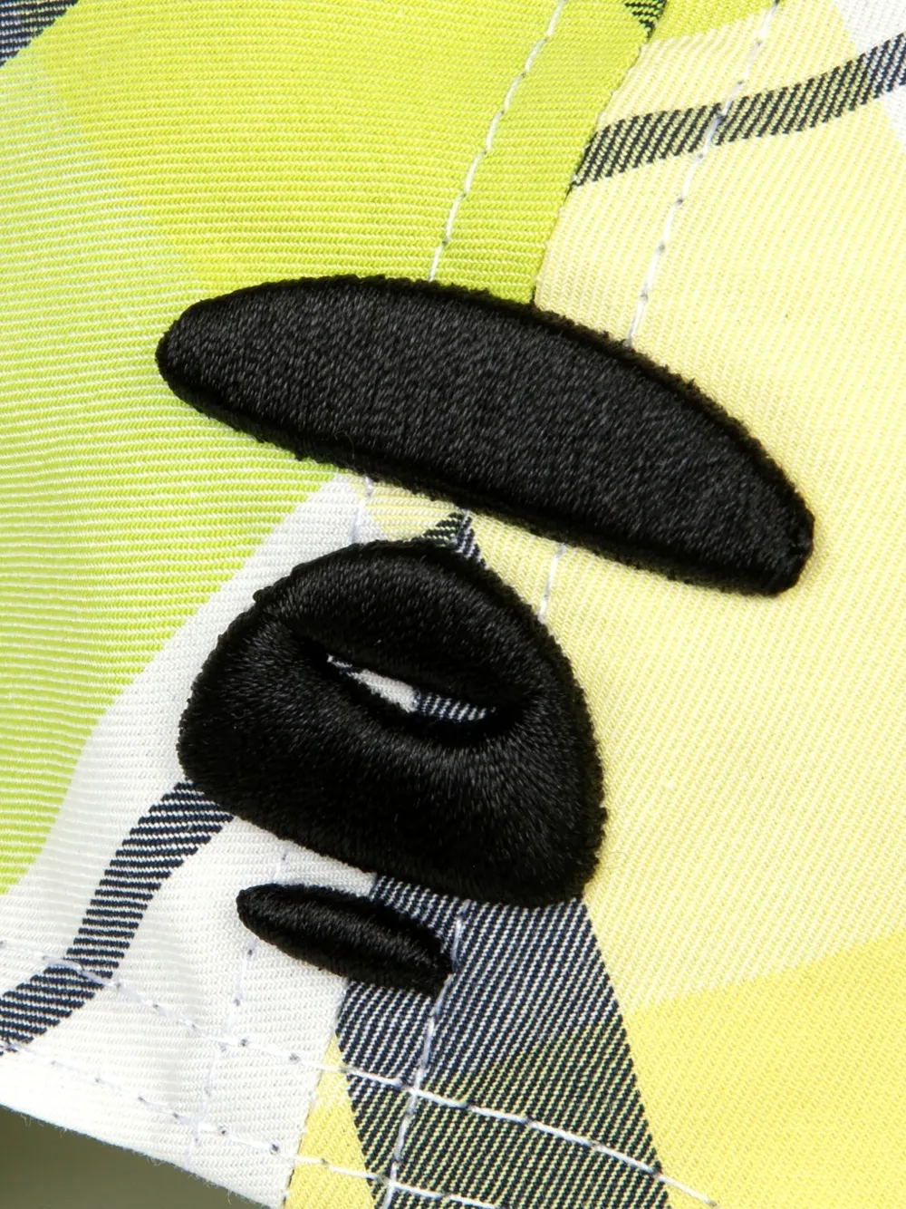 Aape By A Bathing Ape Checked-pattern Logo-patch Cap In Green