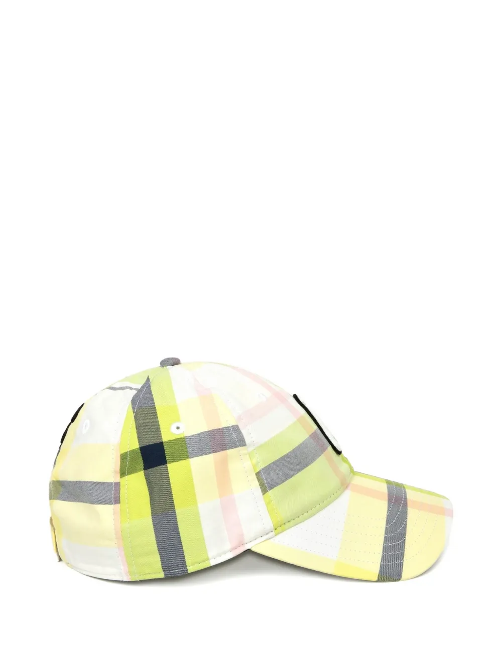 Aape By A Bathing Ape Checked-pattern Logo-patch Cap In Green