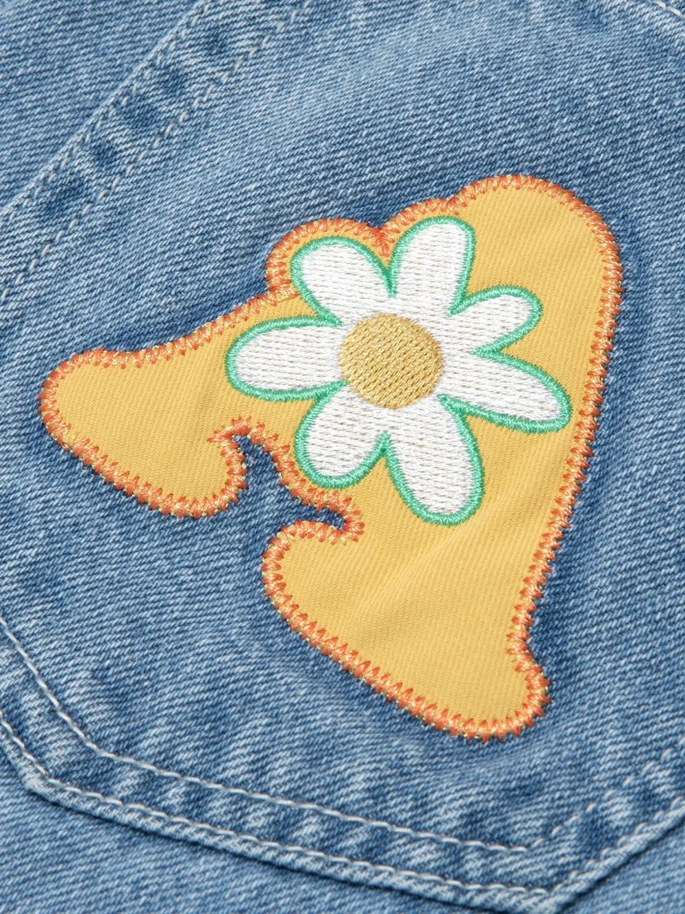 Aape By A Bathing Ape Moonface Patch Jeans In Blue