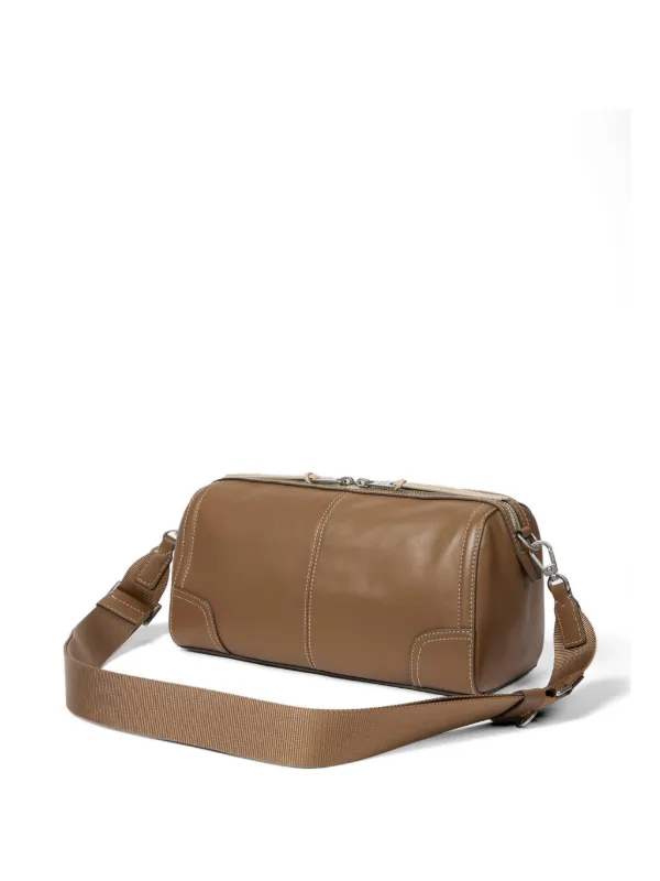 Paul Smith Zip Topstitch Shoulder Bag | Neutrals | FARFETCH ID