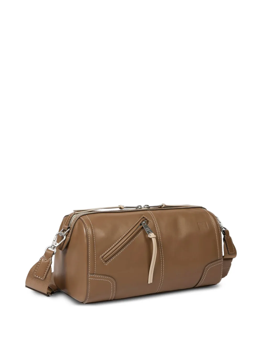  Paul Smith Zip Topstitch Shoulder Bag - Neutrals 