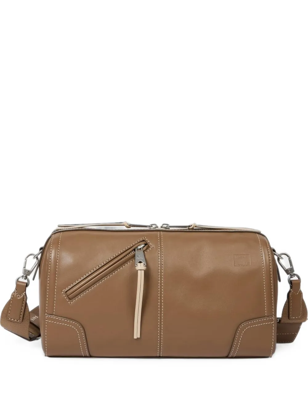 Paul Smith Schoudertas met rits en stiksel Beige