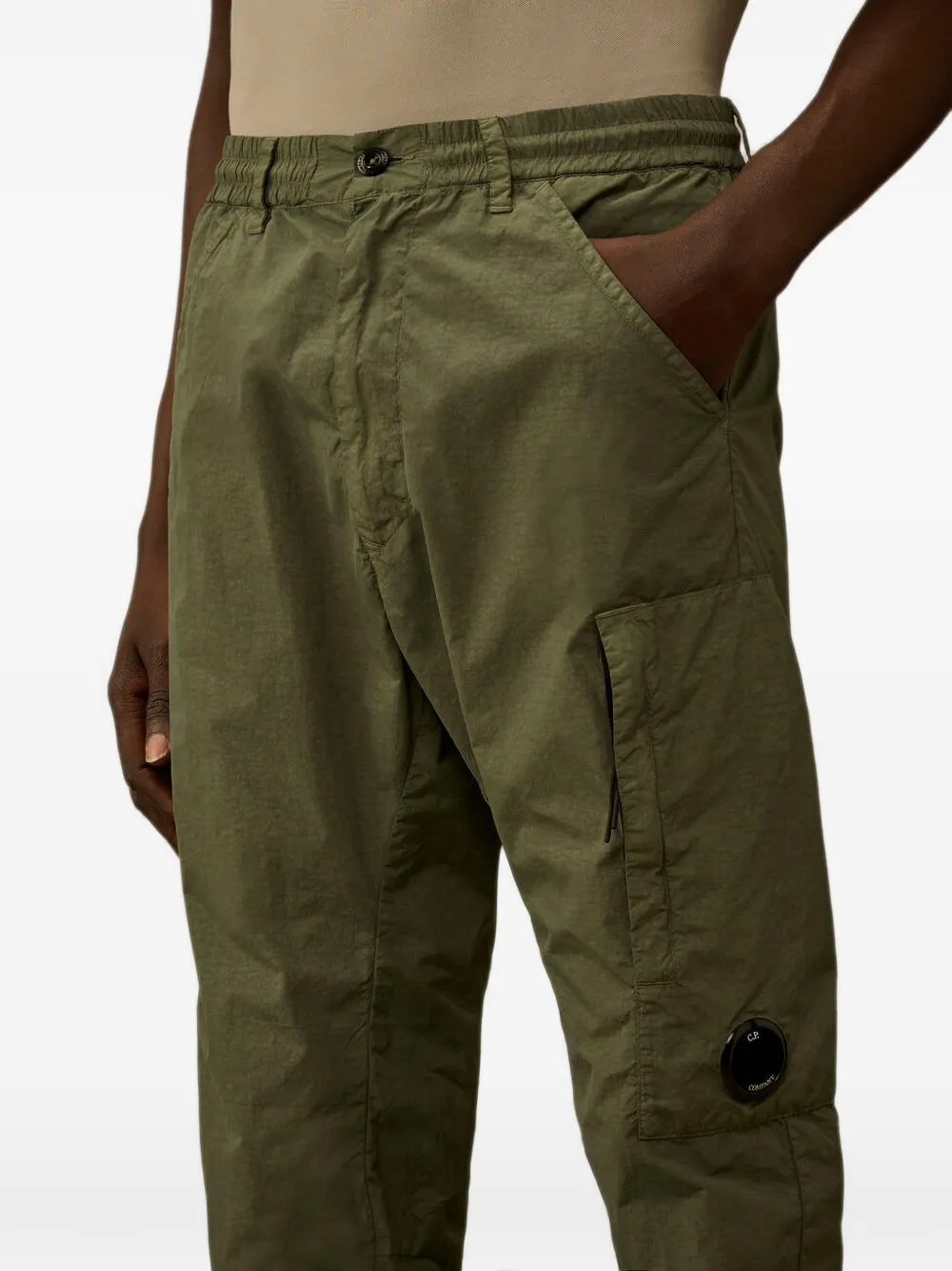 C.P. Company Broek met cargo zak Groen