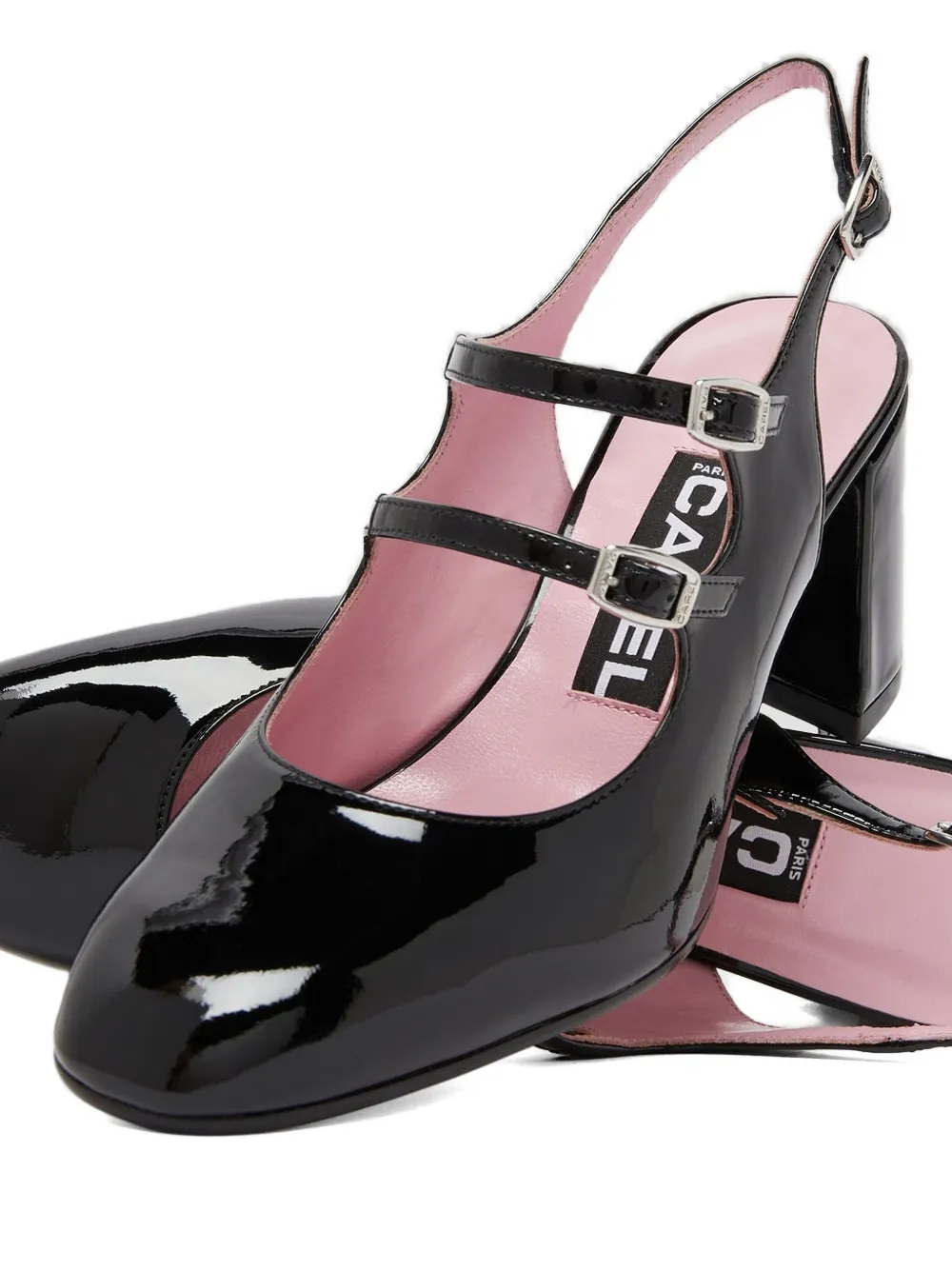 Carel Paris Banana sandalen met meerdere bandjes Zwart