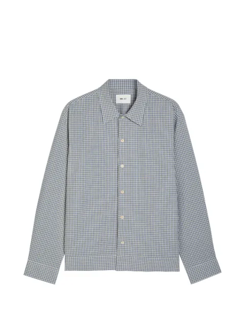 NN07 collared checked shirt