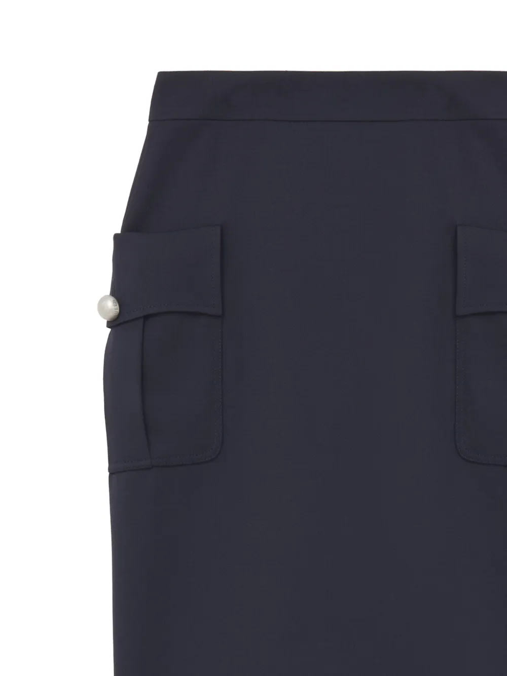  Alexander Mcqueen Patch-pocket Midi Skirt - Blue 