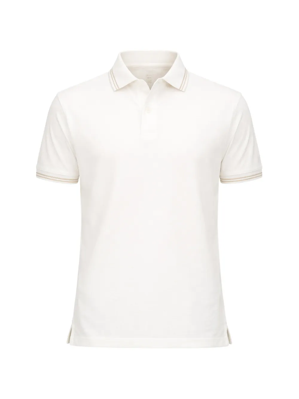 Emporio Armani rib trim polo - Toni neutri