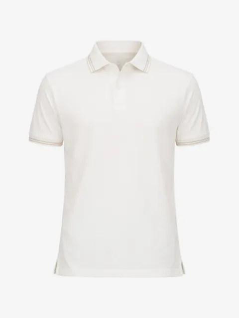 Emporio Armani rib trim polo