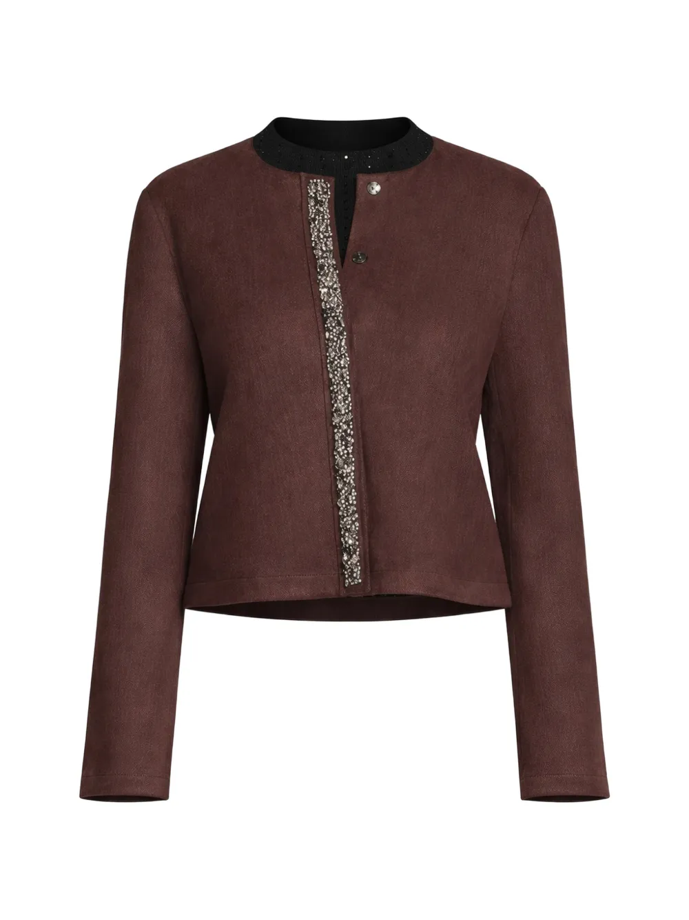 Betty Barclay embellished trim knitwear - Marrone