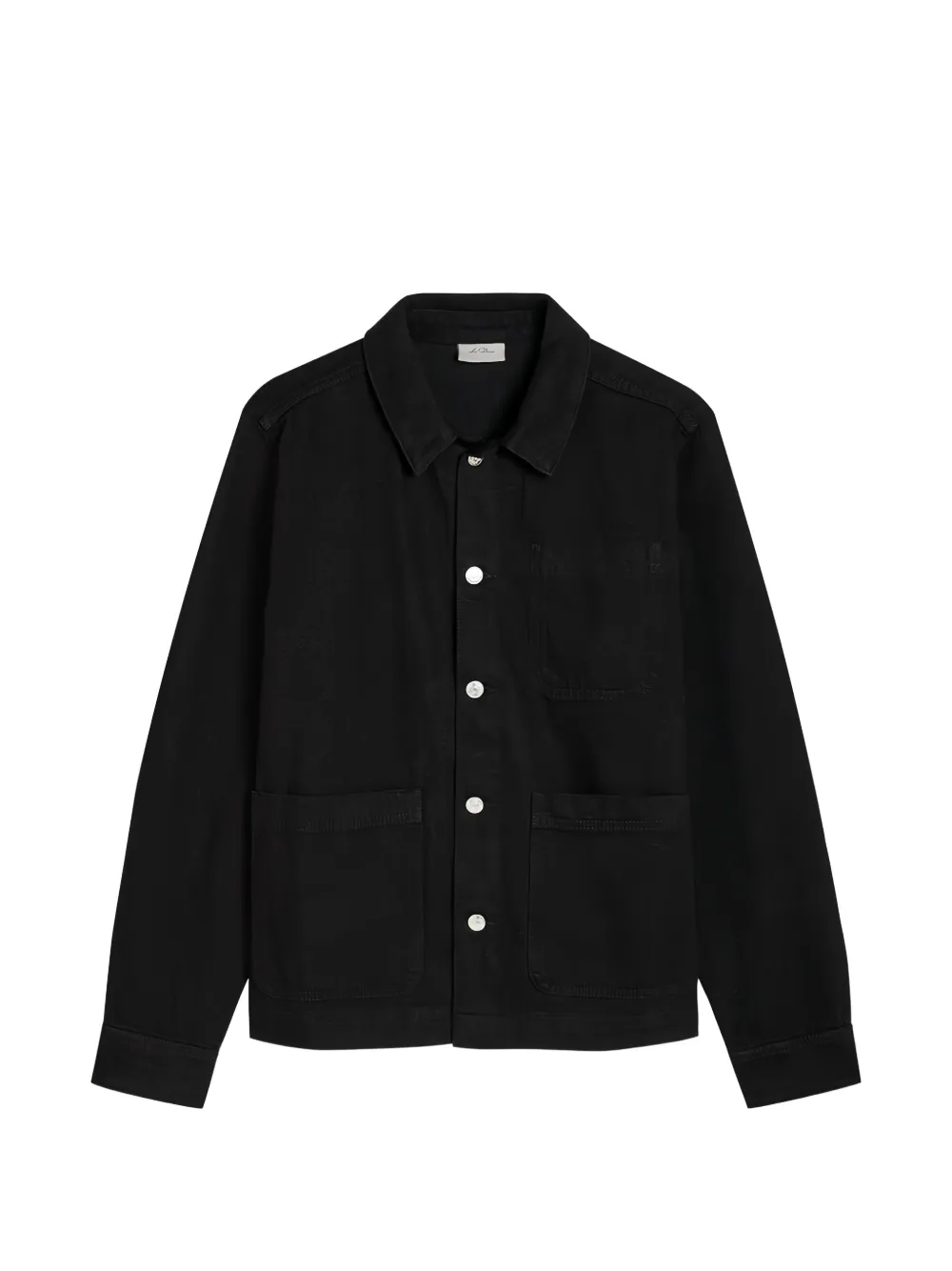 Les Deux patch-pocket shirt jacket - Nero