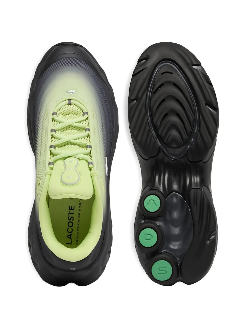 Lacoste Spinor sneakers met ombré-effect Groen