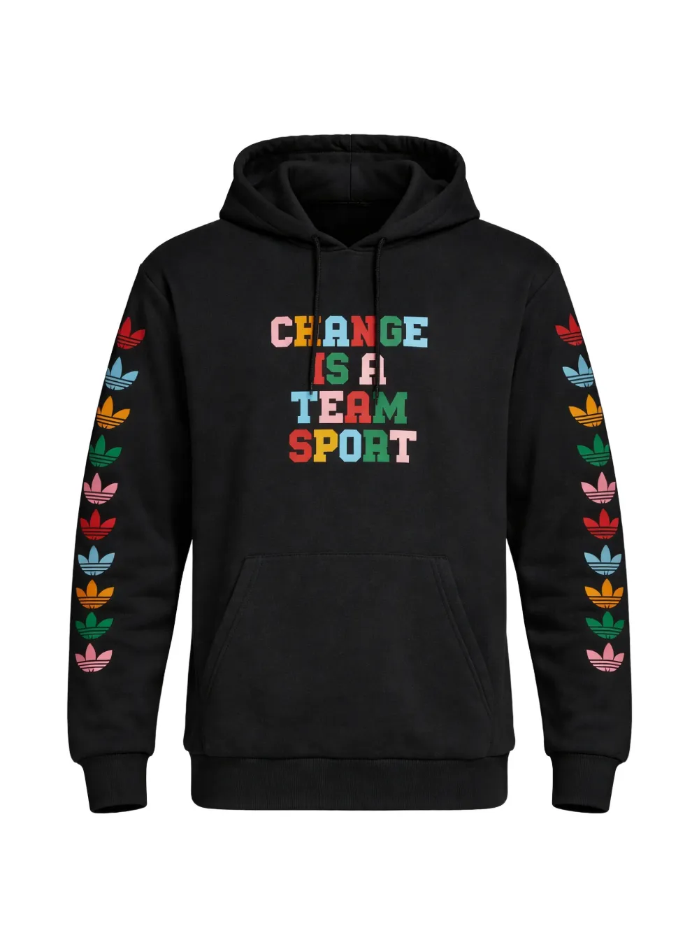 adidas logo-print hoodie - Nero