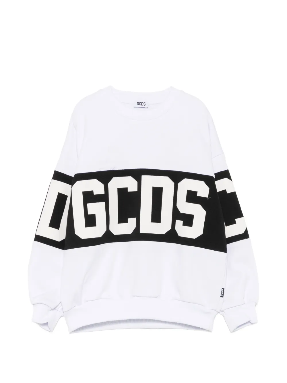 Gcds Kids Felpa girocollo - Bianco