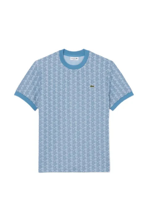 Lacoste playera de cuello redondo con estampado