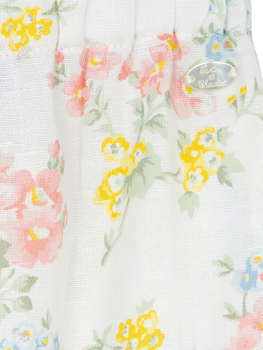 Tartine Et Chocolat Broek met bloemen Wit