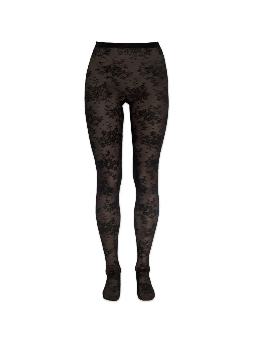 Balenciaga Collant a fiori - Nero