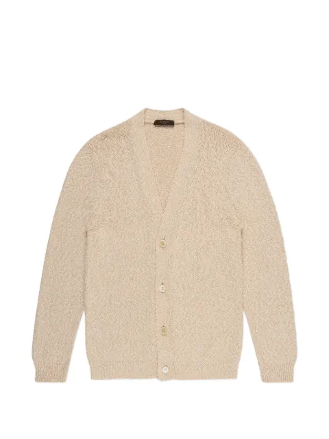 slowear v-neck button cardigan