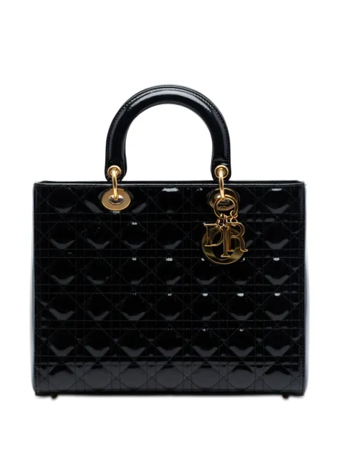 Christian Dior Pre-Owned 2010 große Umhängetasche aus Lackleder