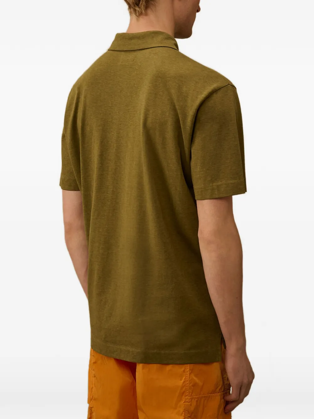 C.P. Company Poloshirt met zak en korte mouwen Groen