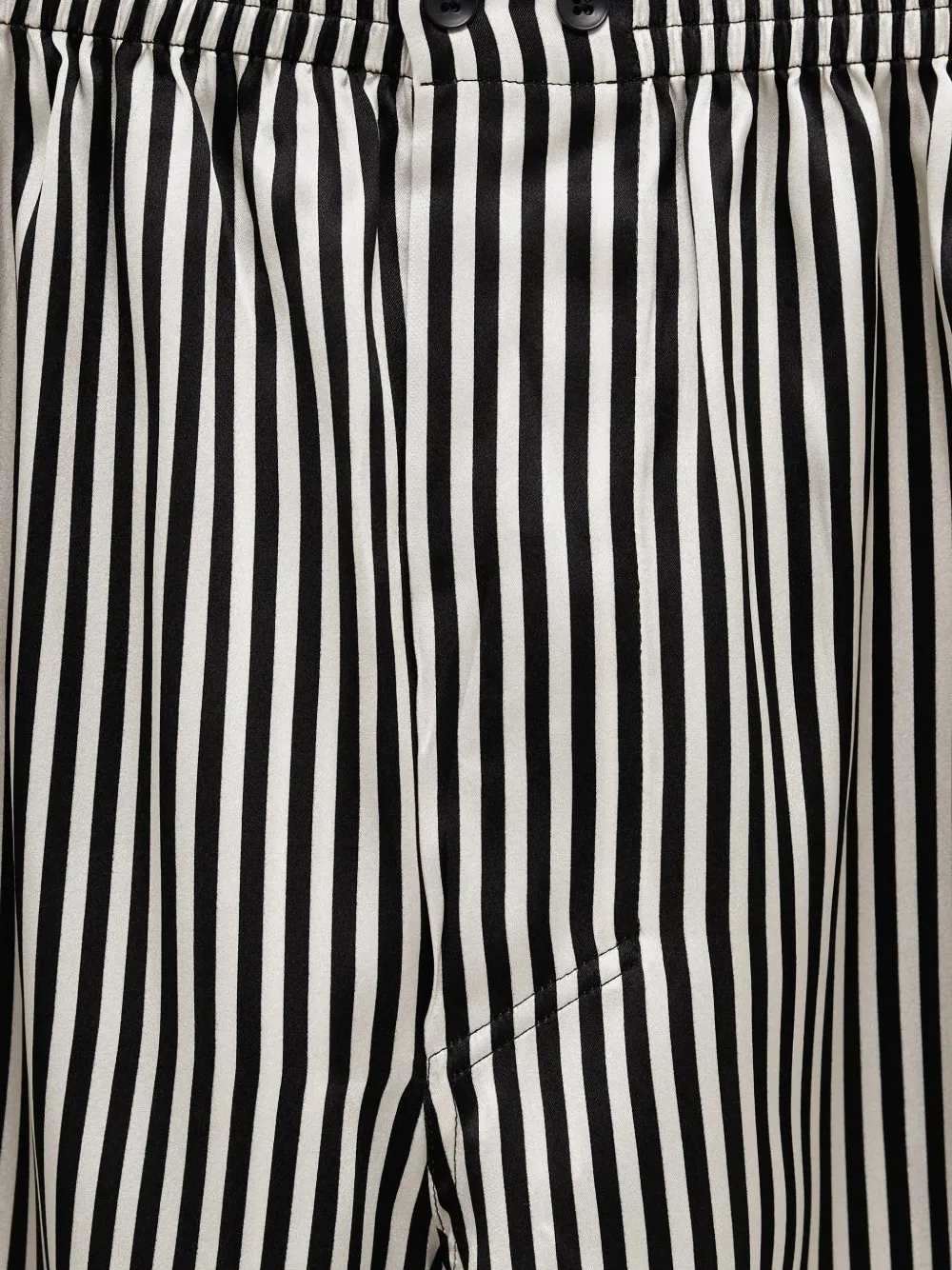  Petar Petrov Stripe Shorts - Black 