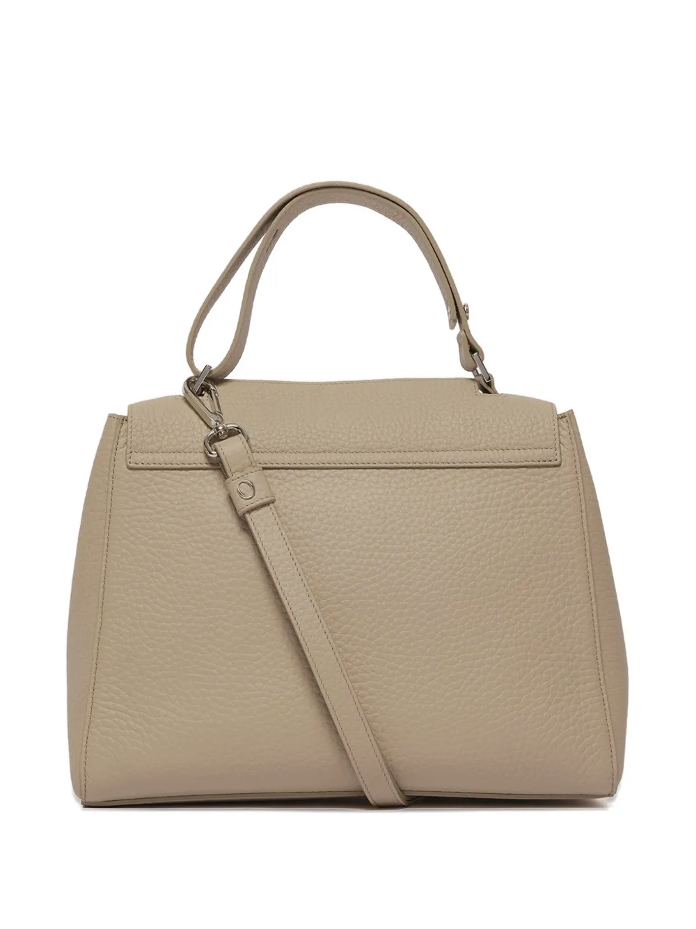 Orciani Sveva medium shopper met logopatch Beige