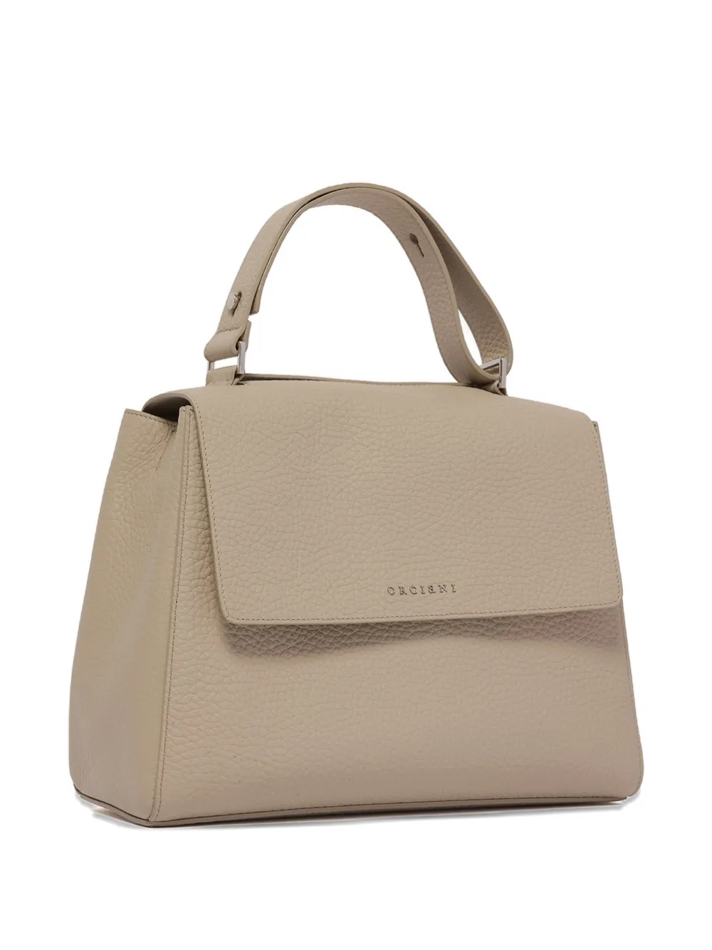 Orciani Sveva medium shopper met logopatch Beige