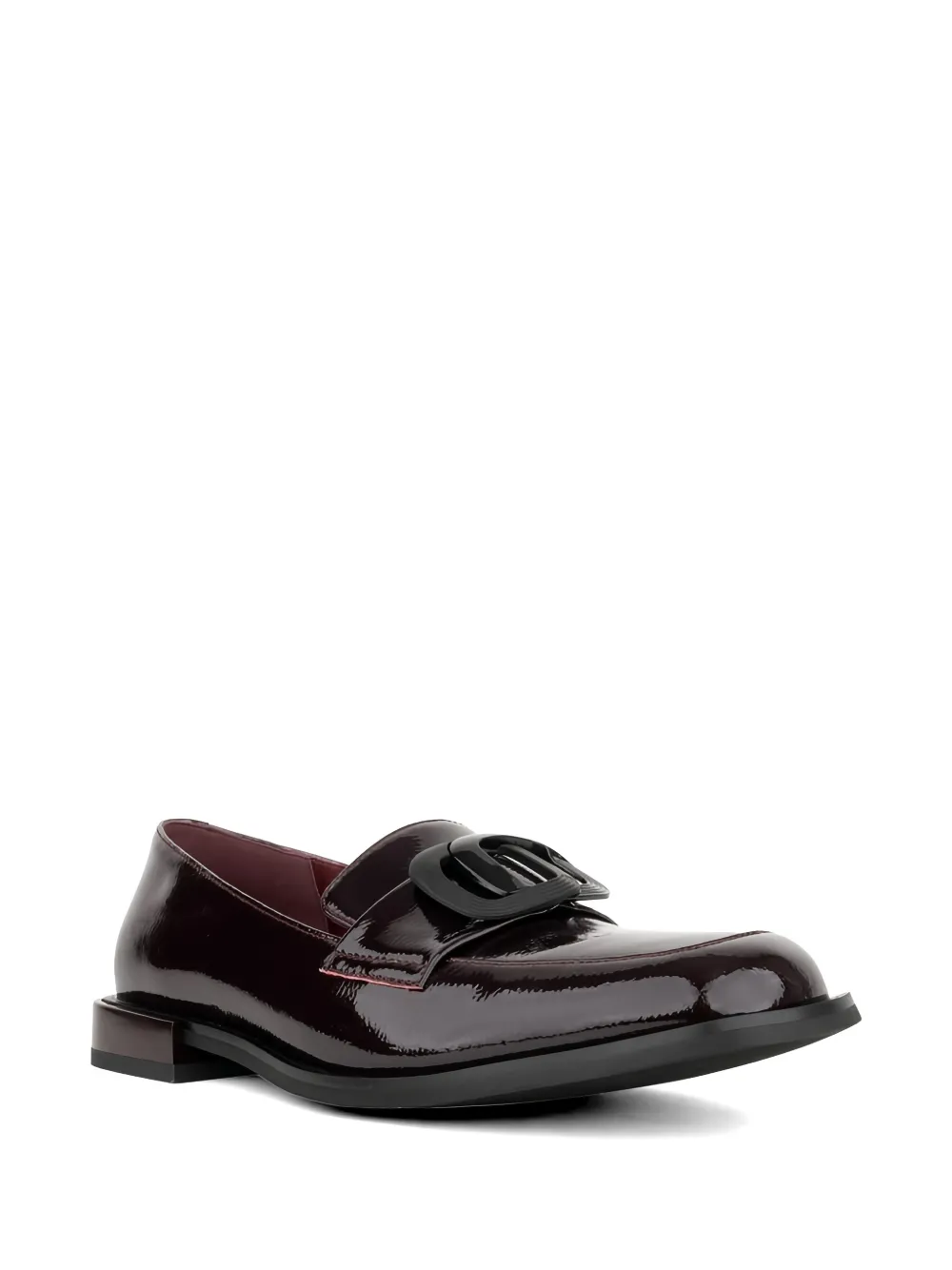 LINDA BAUMANN Loafers met gesp Rood