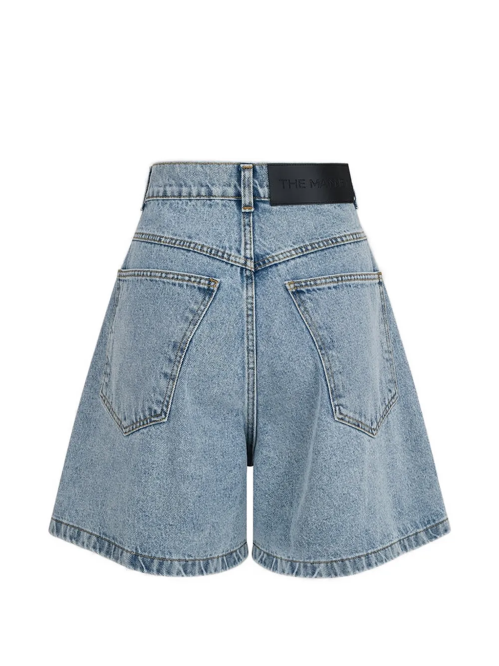  The Mannei Terron Pleated Shorts - Blue 