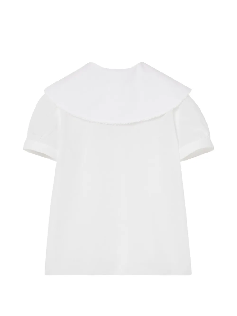  Gucci Kids Cherry-embroidery Shirt - White 