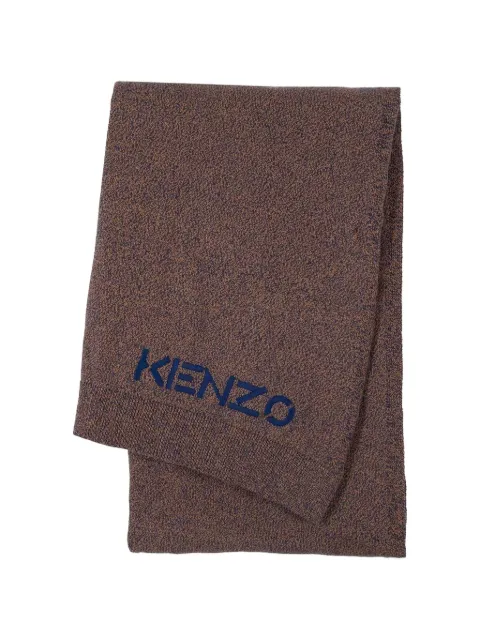 Kenzo embroidered logo knitted throw