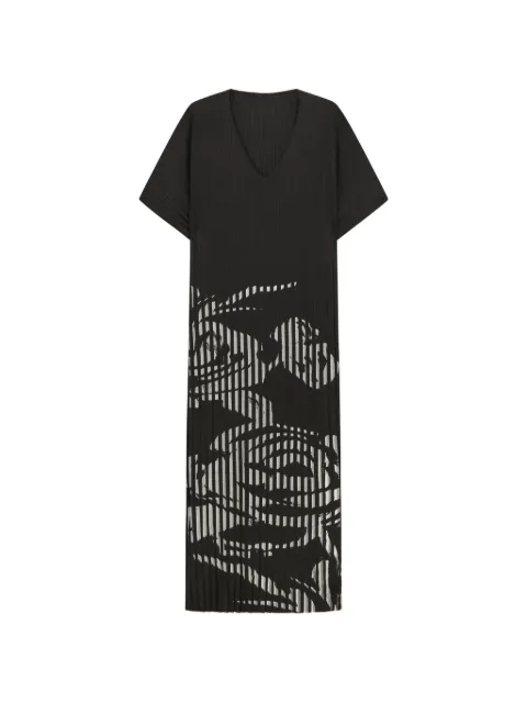 Liviana Conti vestido con estampado floral y cuello en V