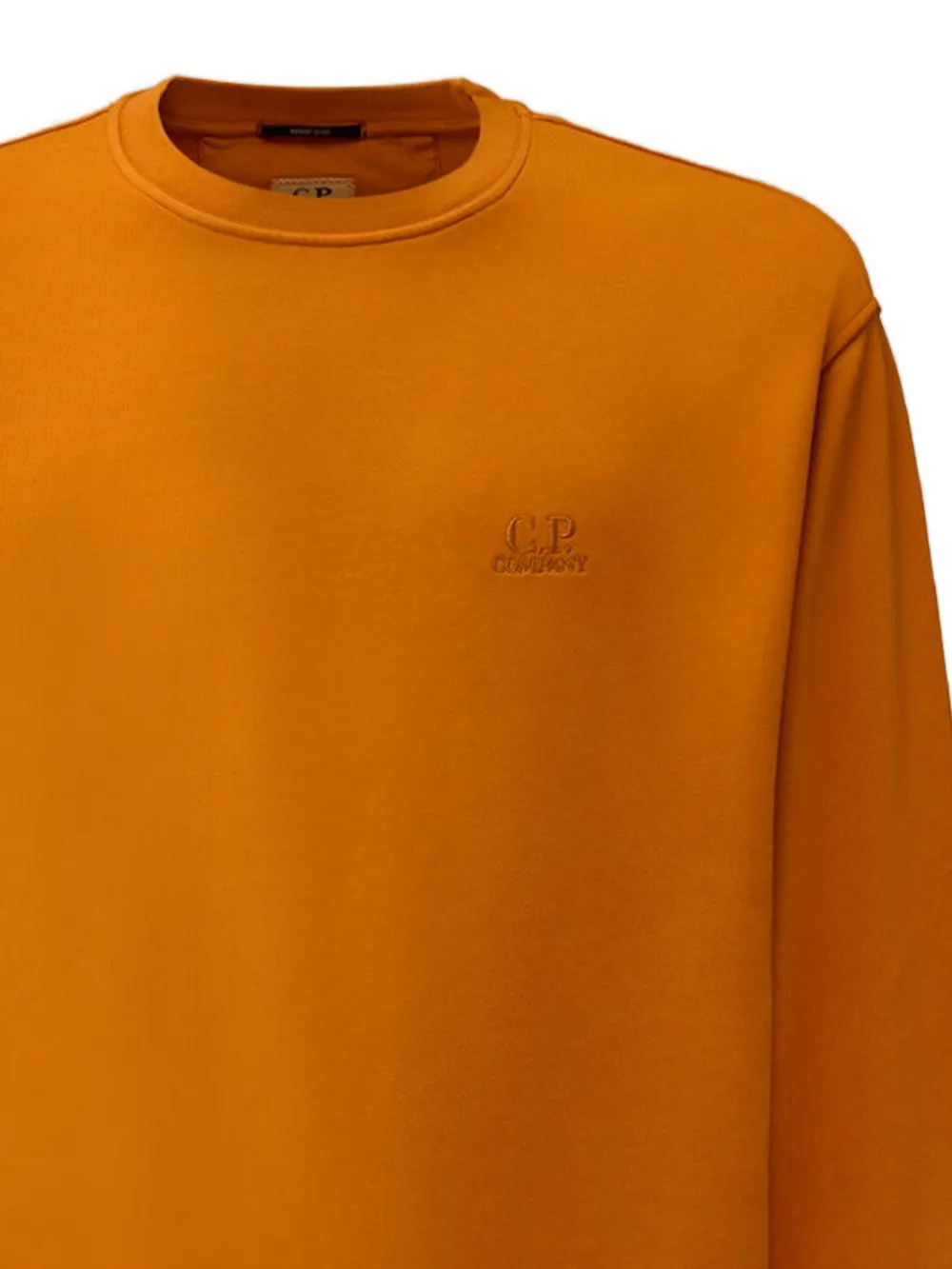 C.P. Company Trui met ronde hals en logo Oranje