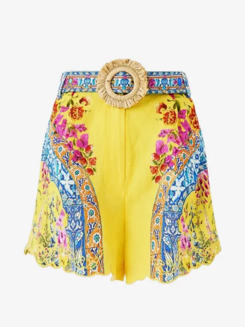 Camilla shorts con estampado Tuck Front