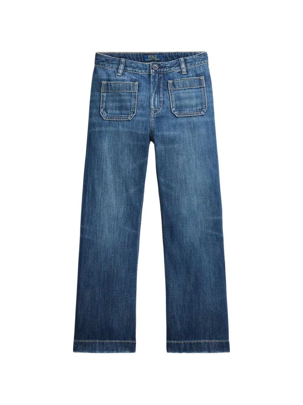 POLO RALPH LAUREN KIDS patch-pocket jeans - Blu