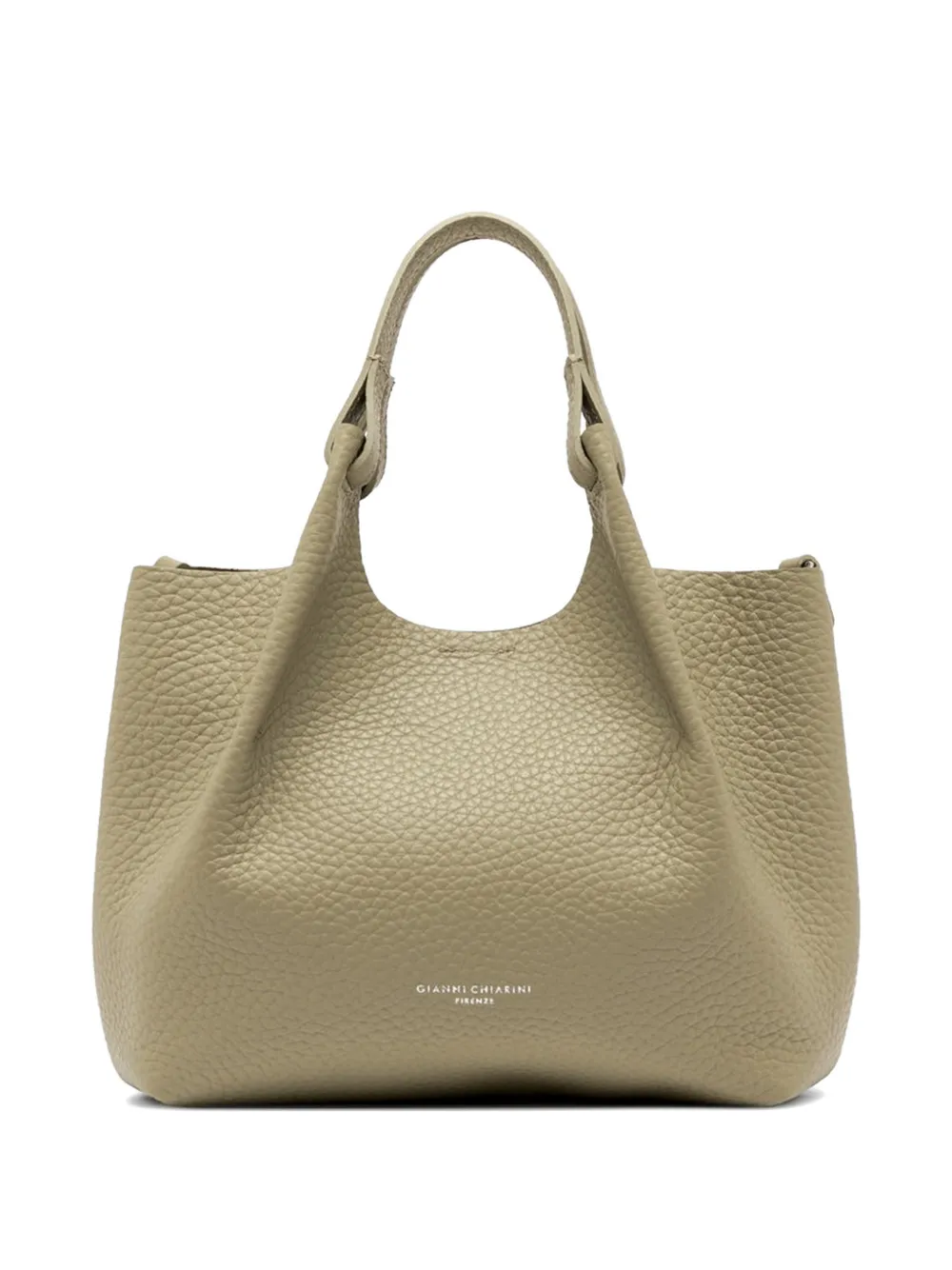 GIANNI CHIARINI Dua grained tote bag - Verde