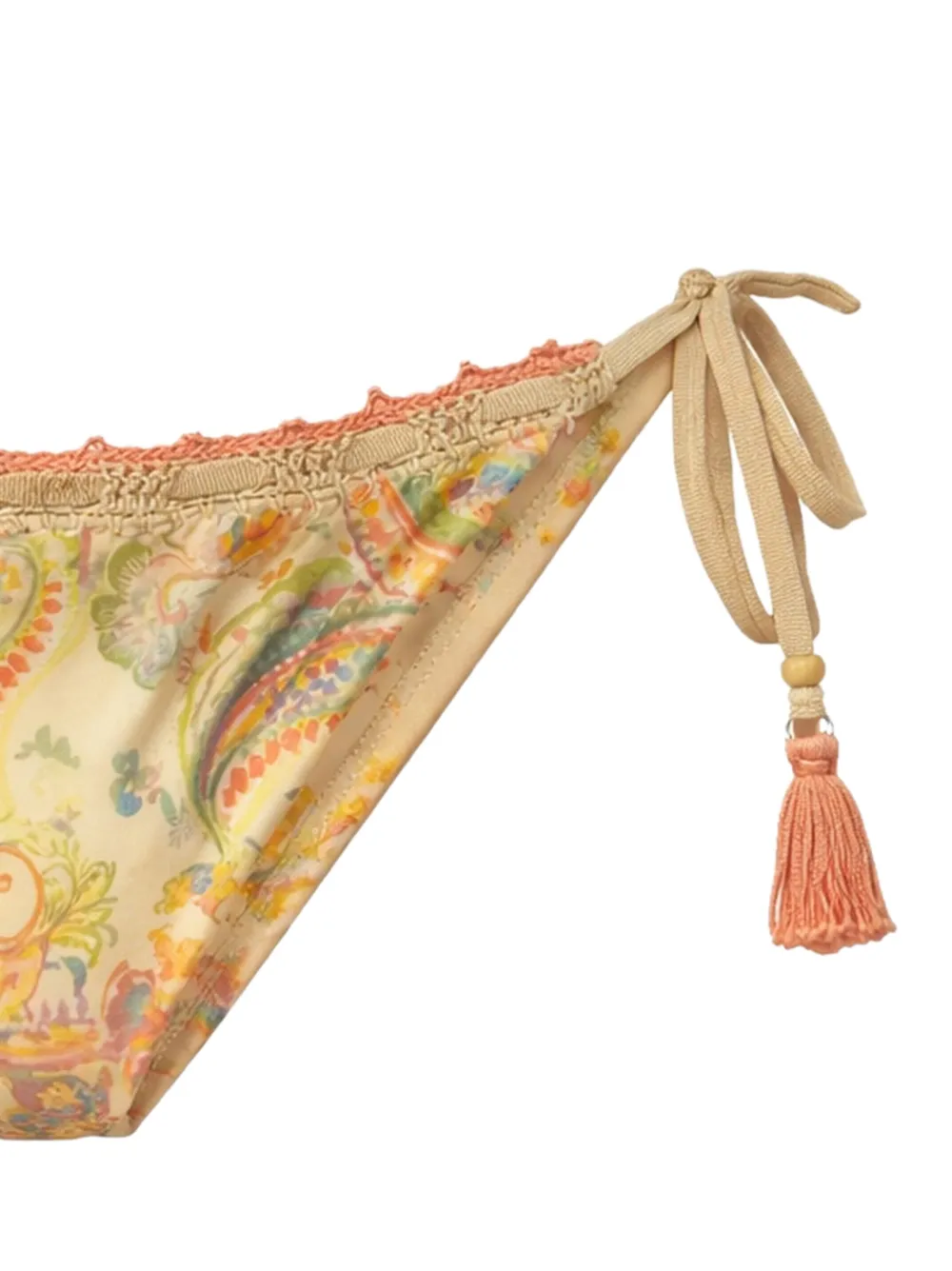  Del Maar Paisley Bikini Bottoms - Neutrals 
