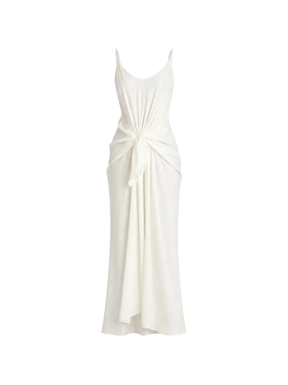 JW Anderson knot draped maxi dress - Weiß