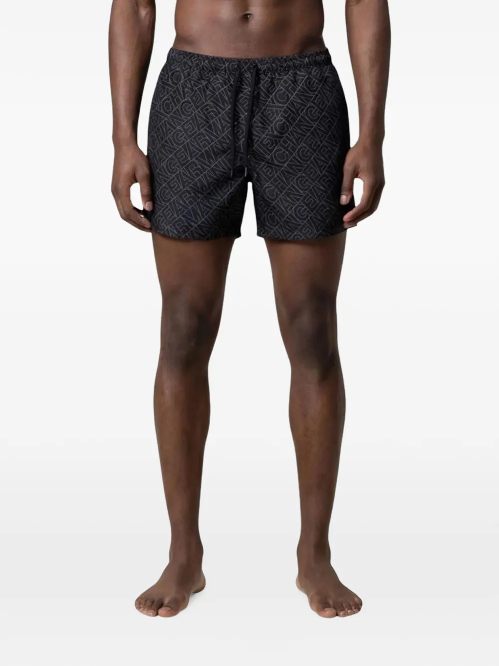 Armani Exchange Zwembroek met logoprint Zwart