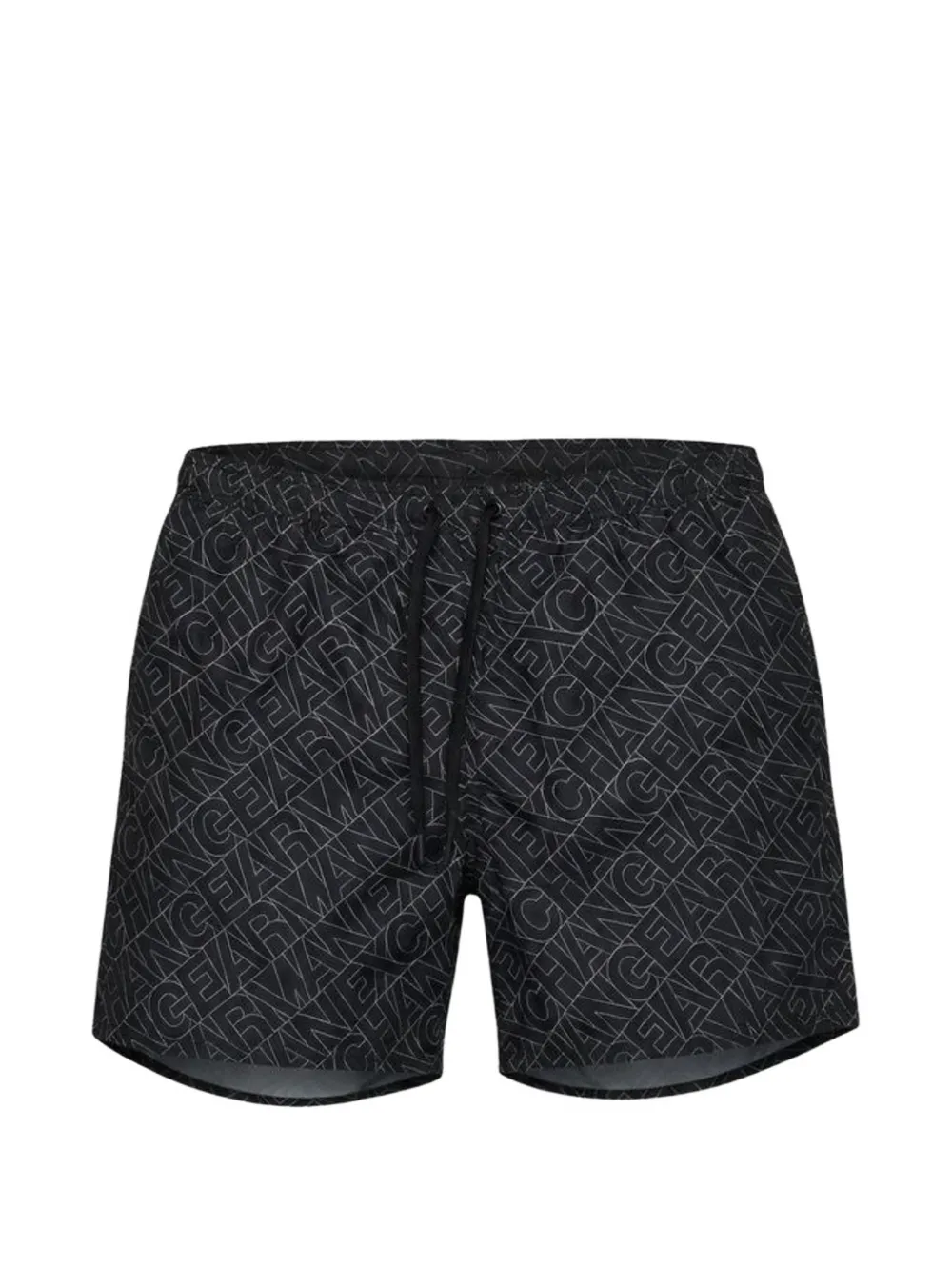Armani Exchange logo-print swim shorts - Schwarz