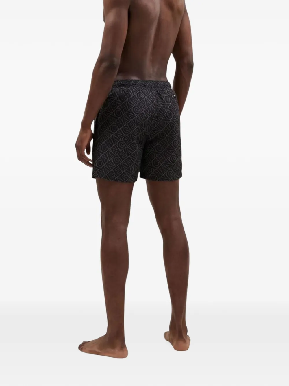 Armani Exchange Zwembroek met logoprint Zwart