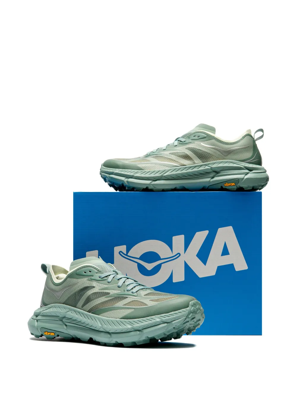 HOKA Mafate Speed 4 Lite lace-up sneakers Groen